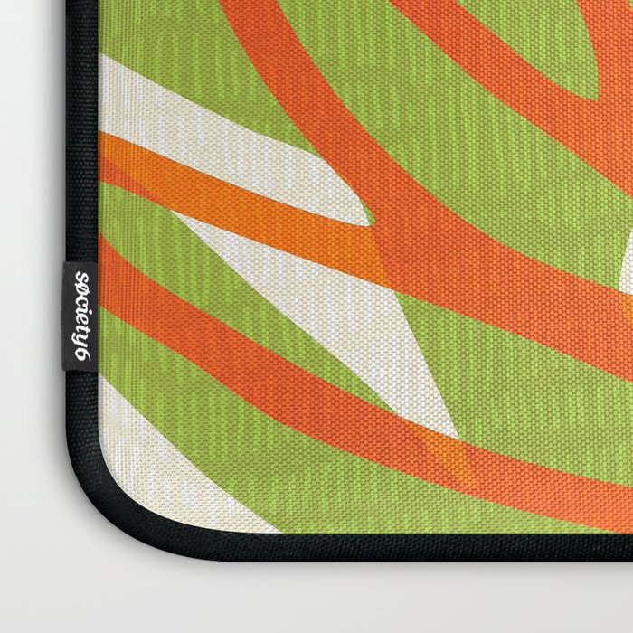 All Day Everyday in Green and Orange Nature Laptop Sleeve Gallery Image 3