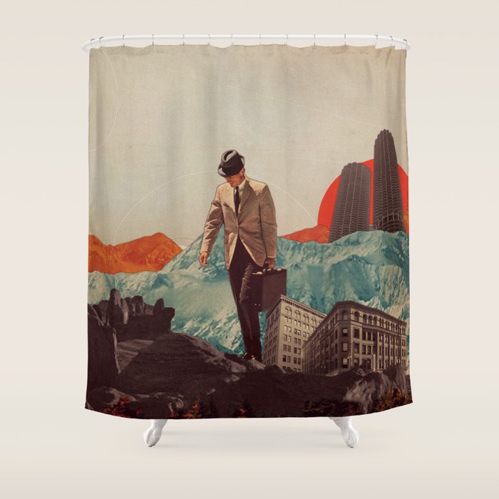 Leaving Their Cities Behind Shower Curtain Gallery Image 1