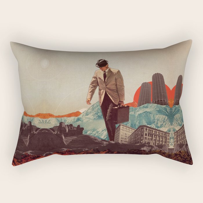 Leaving Their Cities Behind Rectangular Pillow Gallery Image 1