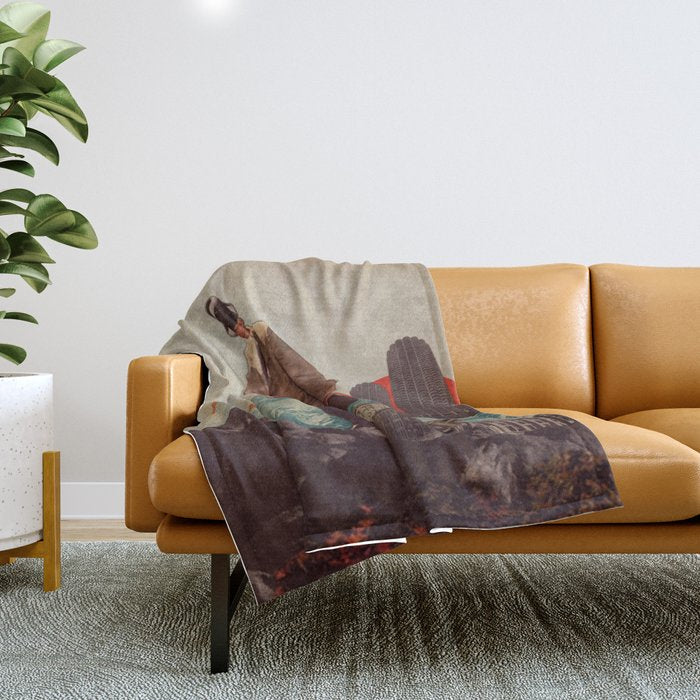 Leaving Their Cities Behind Throw Blanket Gallery Image 1