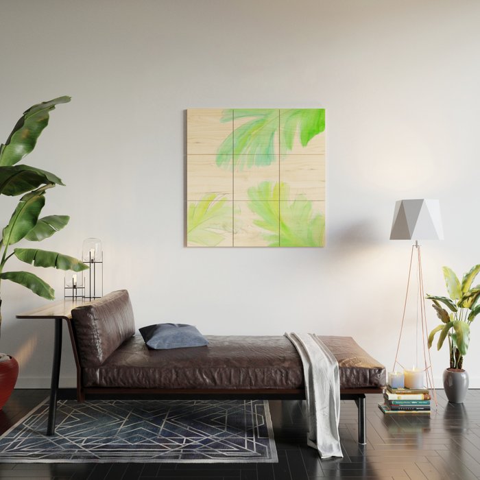 Banana Leaf Wood Wall Art Gallery Image 2