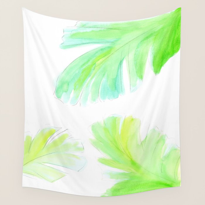 Banana Leaf Wall Tapestry Gallery Image 1