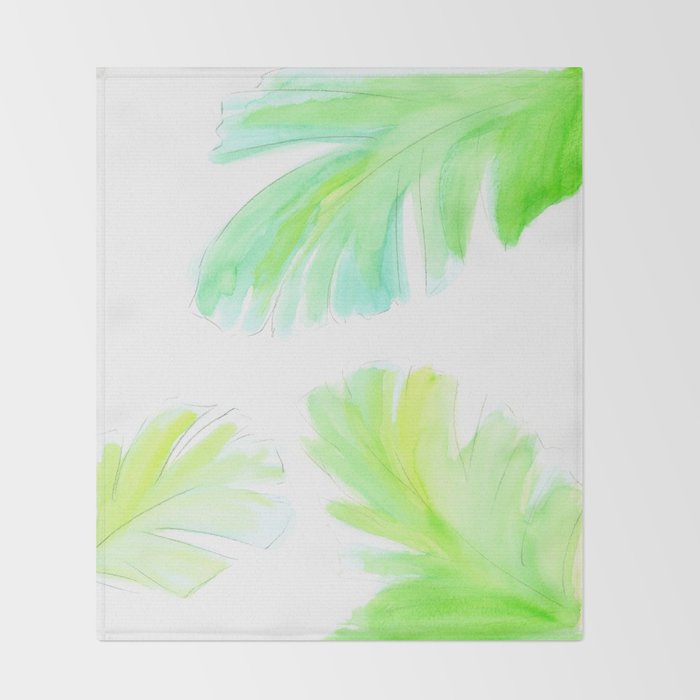 Banana Leaf Throw Blanket Gallery Image 2