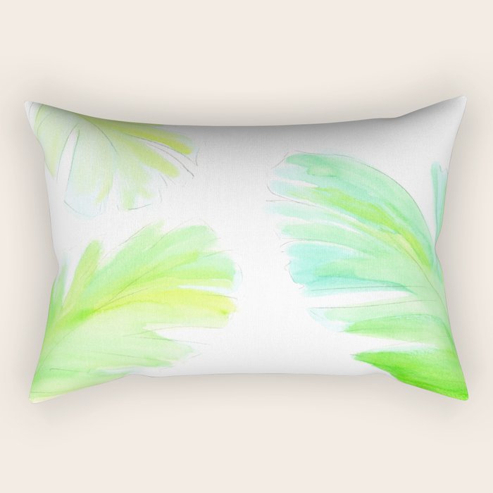 Banana Leaf Rectangular Pillow Gallery Image 2
