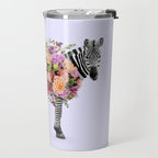 FLORAL ZEBRA Travel Mug Gallery Image 2
