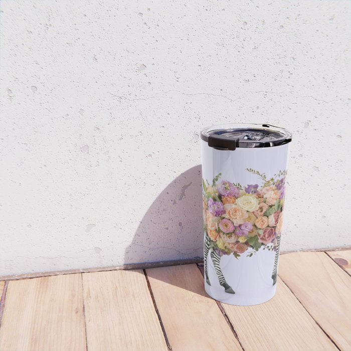 FLORAL ZEBRA Travel Mug Gallery Image 4