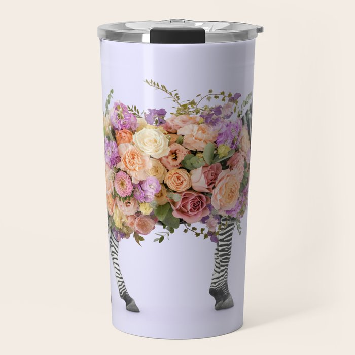 FLORAL ZEBRA Travel Mug Gallery Image 1