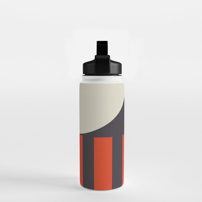 mid century bauhaus geometry square 2 Water Bottle Gallery Image 2