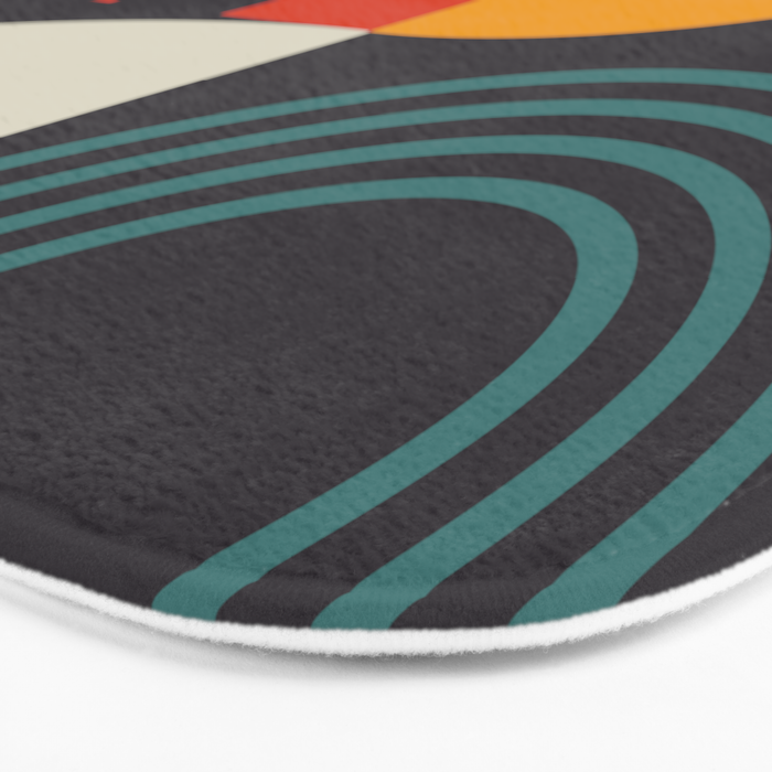 mid century bauhaus geometry square 2 Bath Mat Gallery Image 3