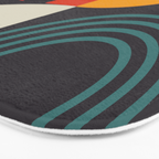 mid century bauhaus geometry square 2 Bath Mat Gallery Image 3