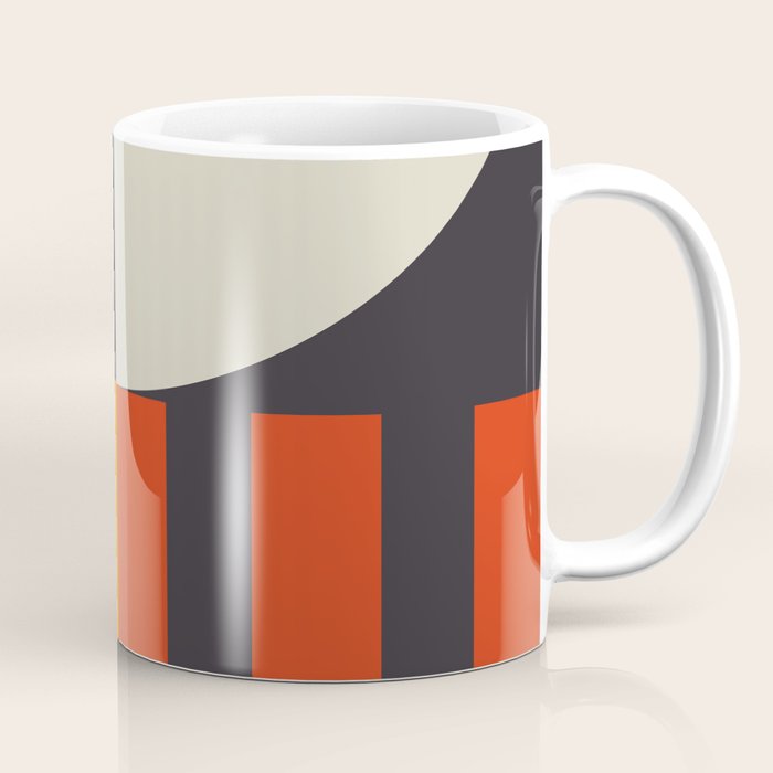 mid century bauhaus geometry square 2 Coffee Mug Gallery Image 1