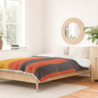 mid century bauhaus geometry square 2 Duvet Cover Gallery Image 2