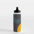 mid century bauhaus geometry square 2 Water Bottle Gallery Image 3