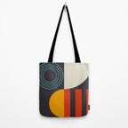 mid century bauhaus geometry square 2 Tote Bag Gallery Image 2