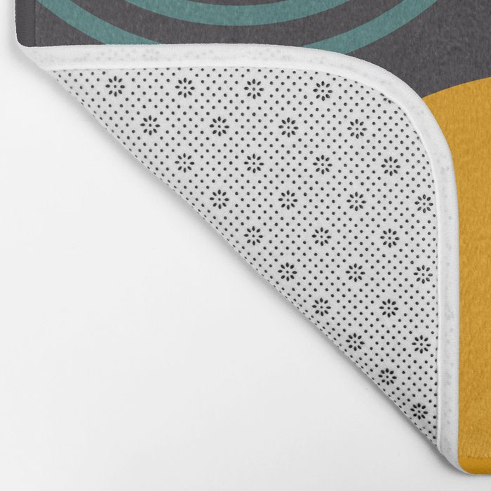 mid century bauhaus geometry square 2 Bath Mat Gallery Image 2