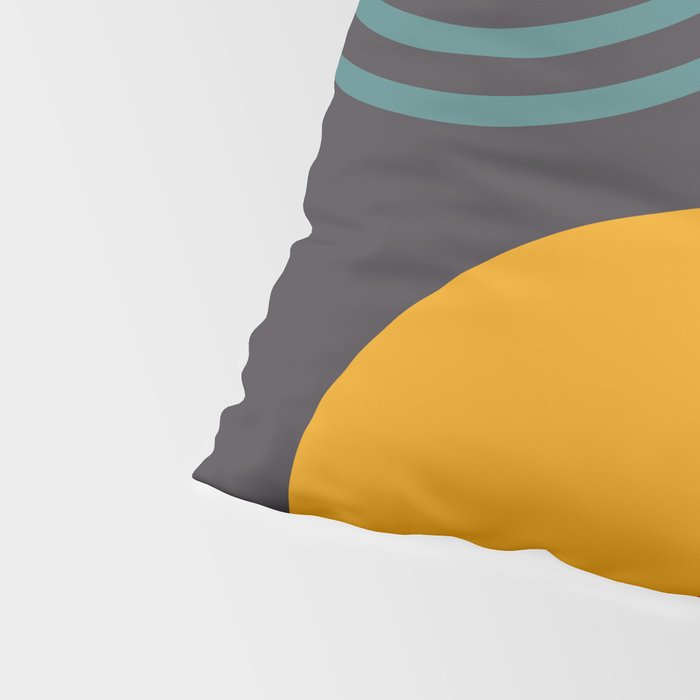 mid century bauhaus geometry square 2 Pillow Sham Gallery Image 4