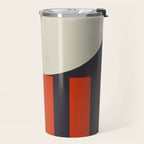 mid century bauhaus geometry square 2 Travel Mug Gallery Image 2