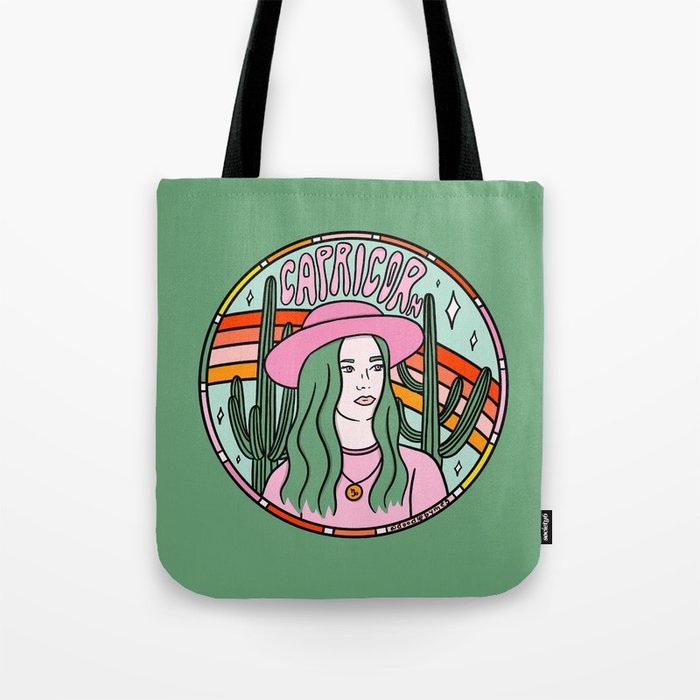 Capricorn Cowgirl Tote Bag Gallery Image 1