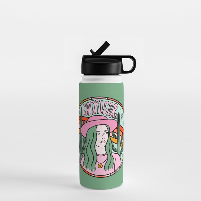 Capricorn Cowgirl Water Bottle Gallery Image 1