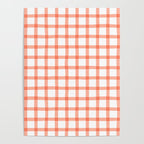 Red geometric plaid gingham pattern Poster Gallery Image 4