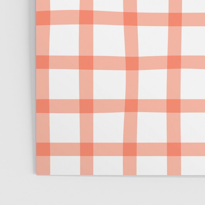 Red geometric plaid gingham pattern Poster Gallery Image 3
