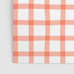 Red geometric plaid gingham pattern Poster Gallery Image 3