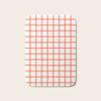 Red geometric plaid gingham pattern Bath Mat Gallery Image 1
