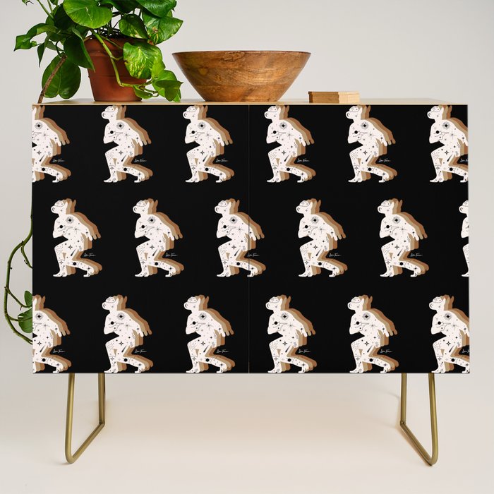 Space Cowboy - Black, white & camel Credenza Gallery Image 1