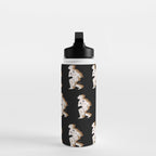 Space Cowboy - Black, white & camel Water Bottle Gallery Image 3