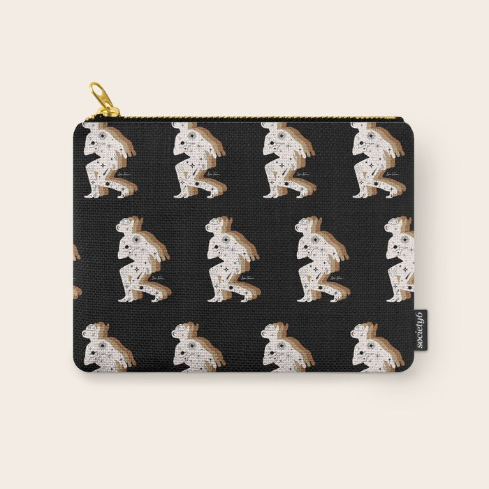 Space Cowboy - Black, white & camel Carry All Pouch Gallery Image 1