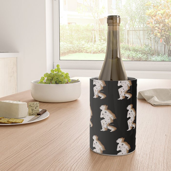 Space Cowboy - Black, white & camel Wine Chiller Gallery Image 4