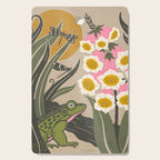 Moonlight Frog and Flowers Cutting Board Gallery Image 1