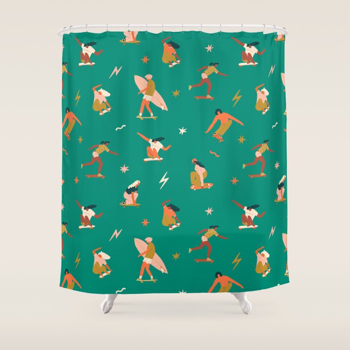 Skatepark Shower Curtain Gallery Image 1