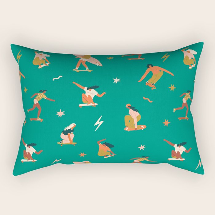Skatepark Rectangular Pillow Gallery Image 1