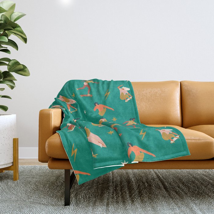 Skatepark Throw Blanket Gallery Image 1