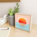 Minimalist Sunset III / Abstract Landscape Mini Art Print Gallery Image 2