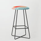 Minimalist Sunset III / Abstract Landscape Stool Gallery Image 1