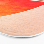 Minimalist Sunset III / Abstract Landscape Bath Mat Gallery Image 3