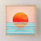 Minimalist Sunset III / Abstract Landscape Mini Art Print Gallery Image 1