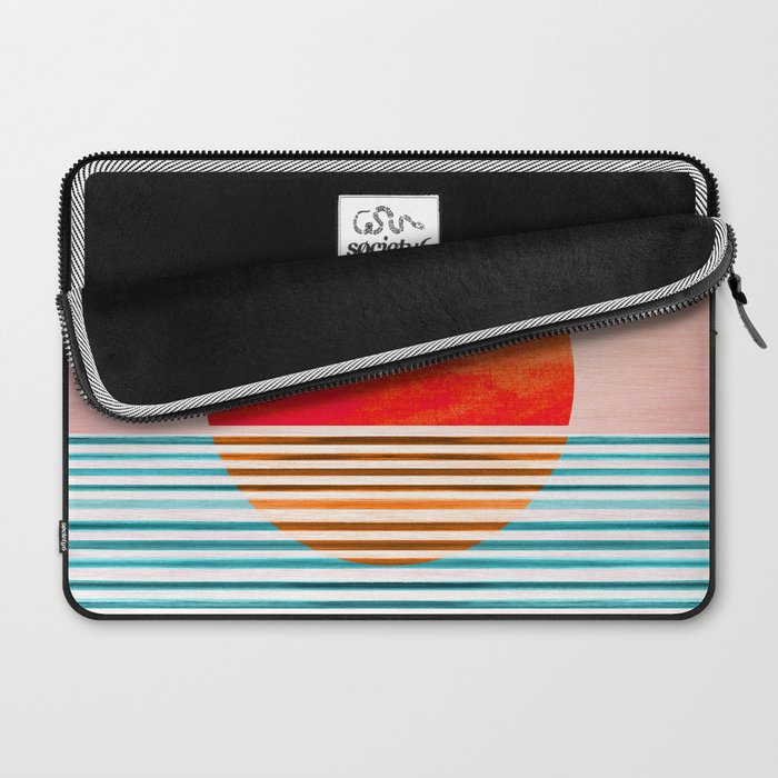 Minimalist Sunset III / Abstract Landscape Laptop Sleeve Gallery Image 2