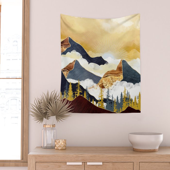 Misty Peaks Wall Tapestry Gallery Image 2