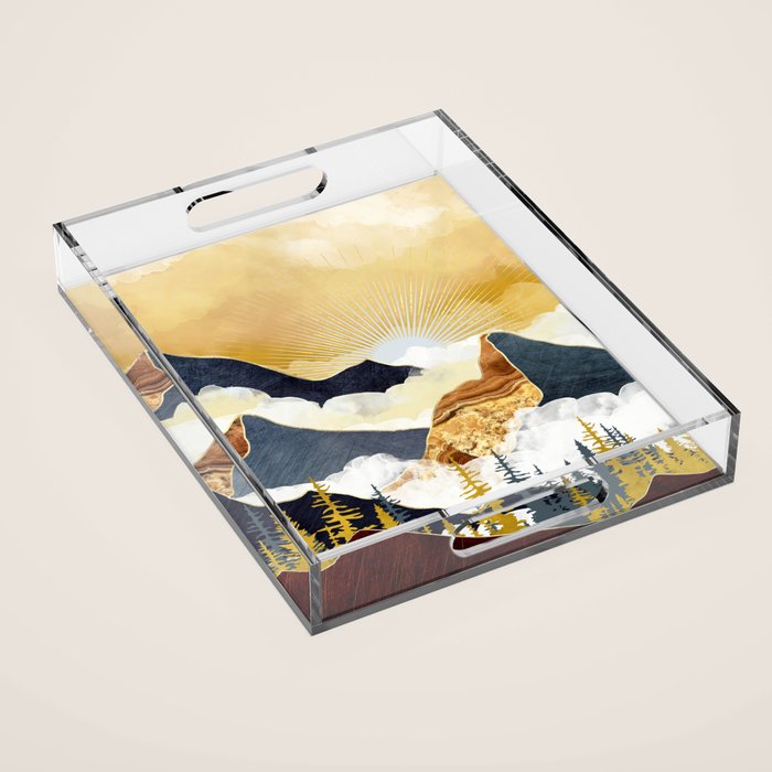 Misty Peaks Acrylic Tray Gallery Image 1