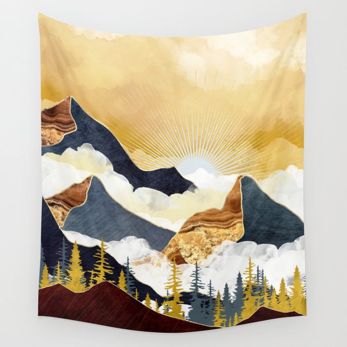 Misty Peaks Wall Tapestry Gallery Image 4