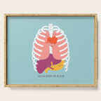 Hugs keep us alive Serving Tray Gallery Image 1