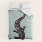 Crocodile - Mint Duvet Cover Gallery Image 6