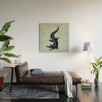 Crocodile - Mint Wood Wall Art Gallery Image 2