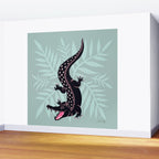 Crocodile - Mint Wall Mural Gallery Image 2