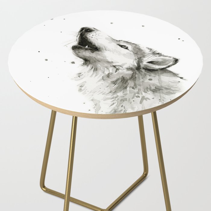 Wolf Howling Side Table Gallery Image 2