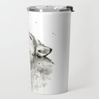 Wolf Howling Travel Mug Gallery Image 2