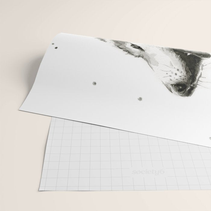 Wolf Howling Wrapping Paper Gallery Image 2